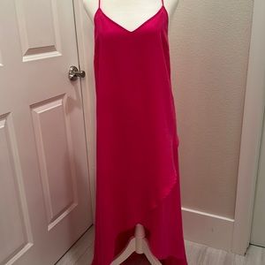 Barbiecore Hot Pink asymmetrical Lulus small dress